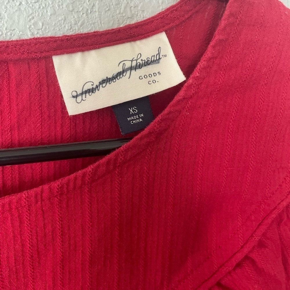 Universal Thread Red Peasant Top - image 4